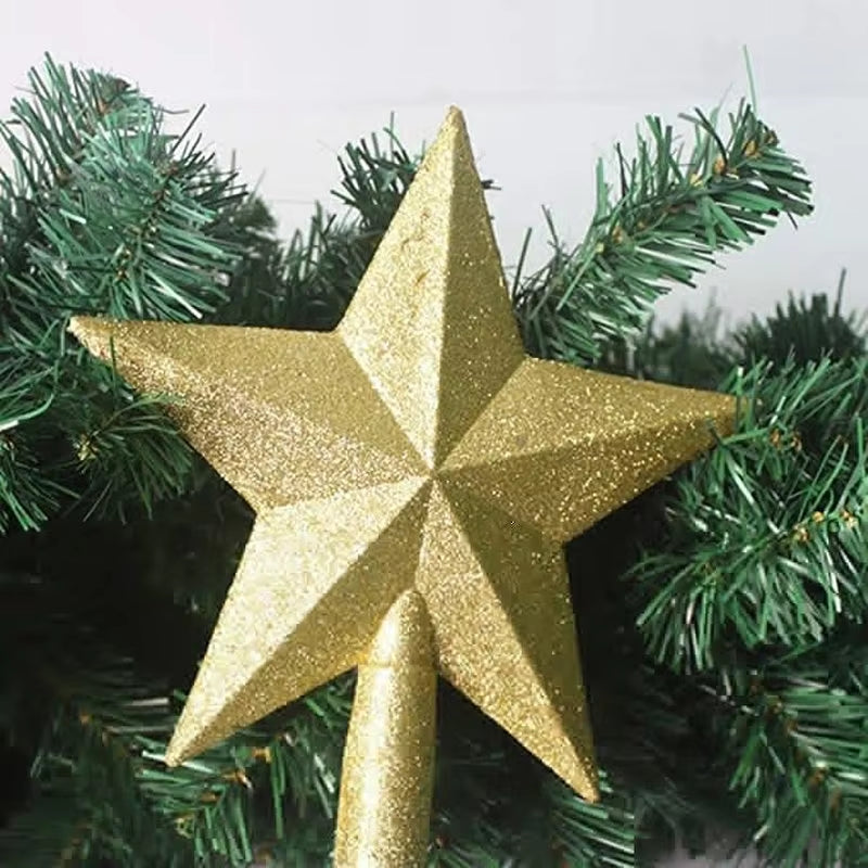 15/20/30Cm Christmas Tree Topper Star Five-Pointed Star Pendant Ornaments Christmas Decorations for Home Christmas Tree New Year